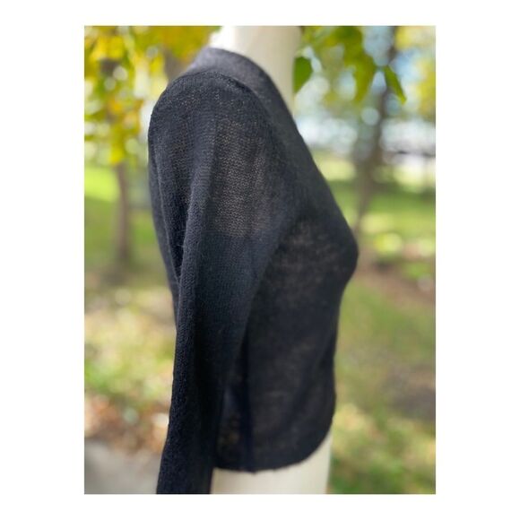 Vintage 90s Ralph Lauren Mohair Crop Sweater Fitted - Picture 6 of 10